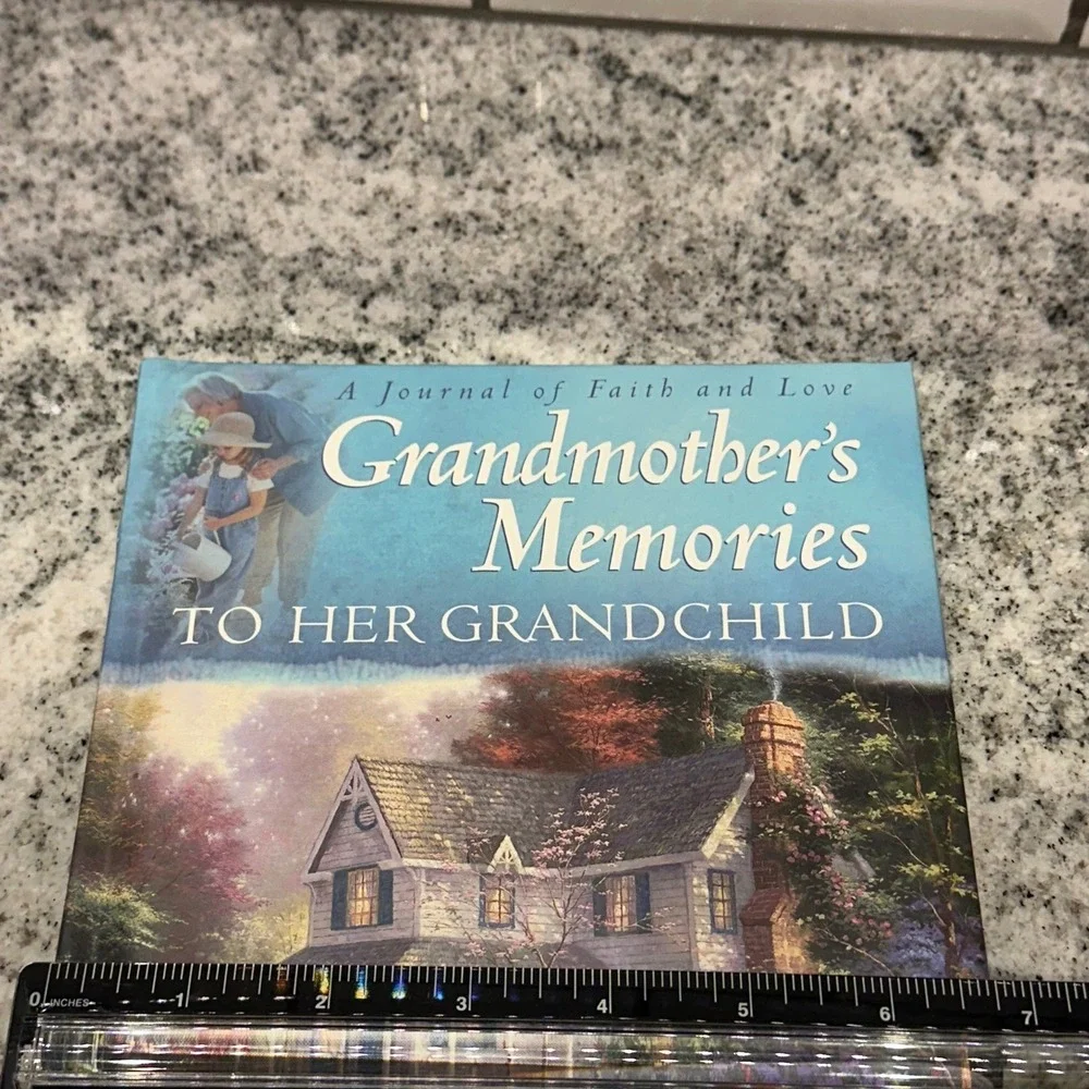 Thomas Kinkade Grandmother Memories Journal Blue Hardcover Keepsake Faith
